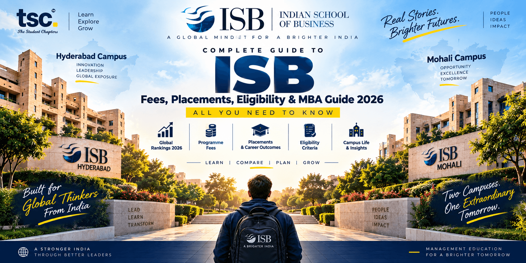 ISB Hyderabad & Mohali: Admissions, 2027–28 Fees, and 2026 Placement & Ranking Data
