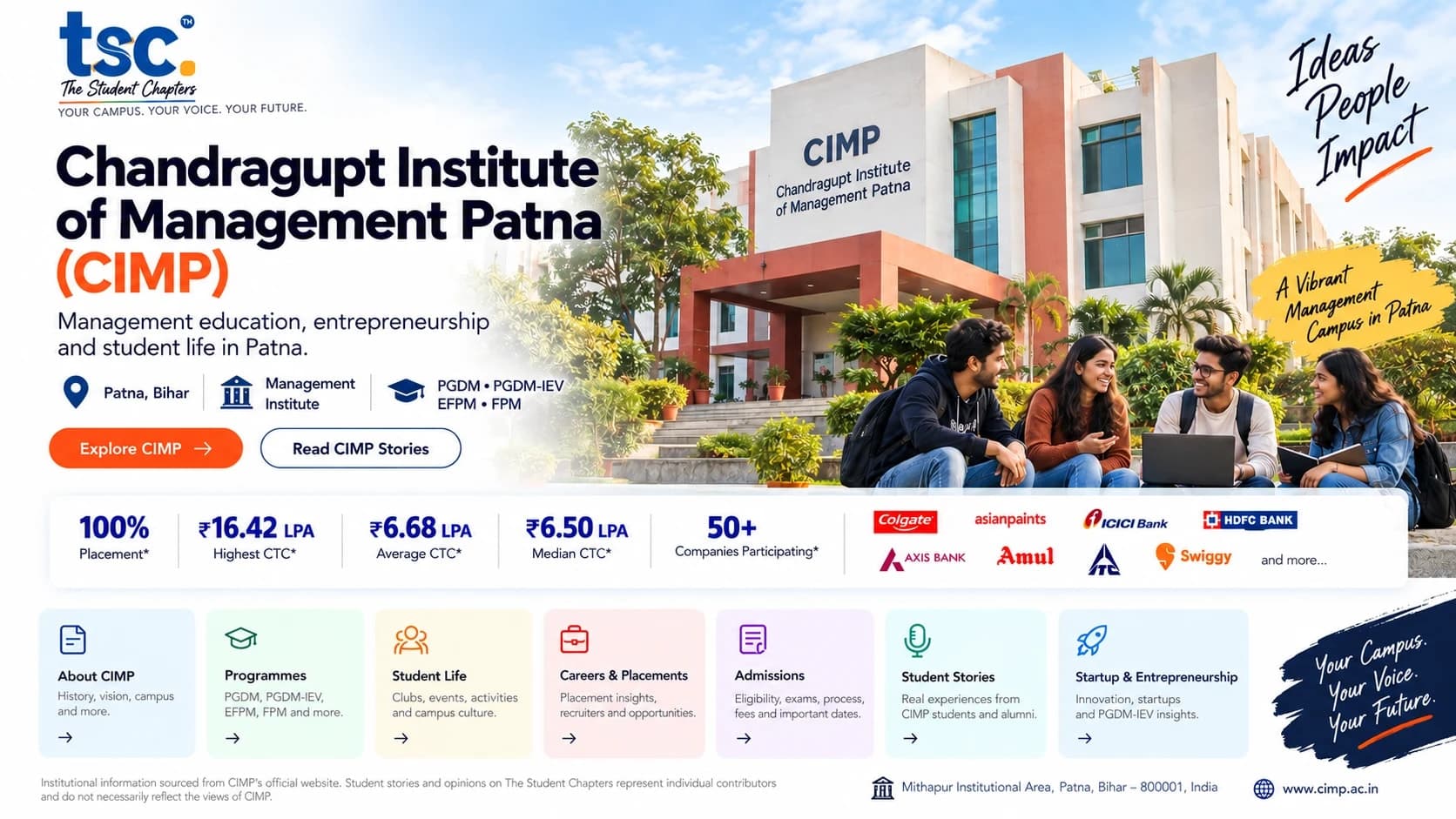 Chandragupta Institute of Management Patna campus building