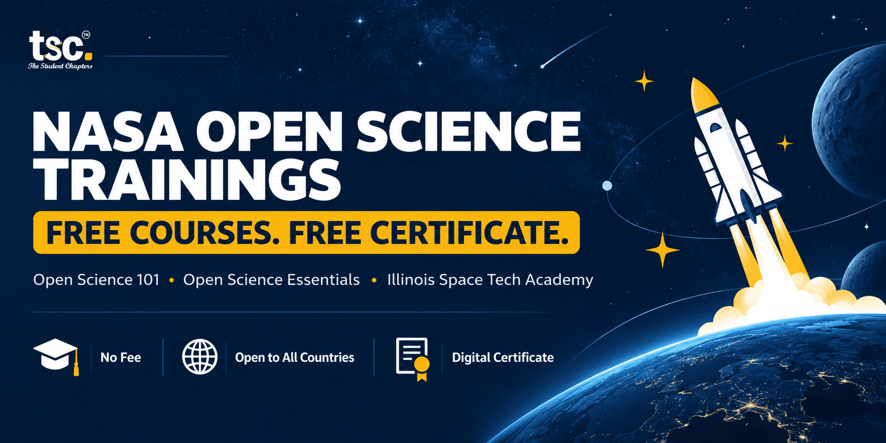 NASA Open Science Trainings: Free Online Courses with Certificate (No Fee, Open to Indian Students)