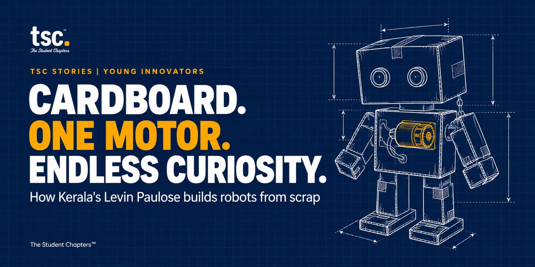 Cardboard, One Motor and a Lot of Curiosity: What Levin Paulose Can Teach Every Student