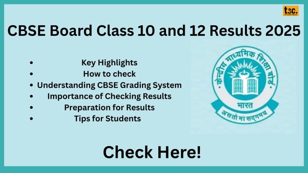 CBSE Board Class 10 and 12 Results 2025