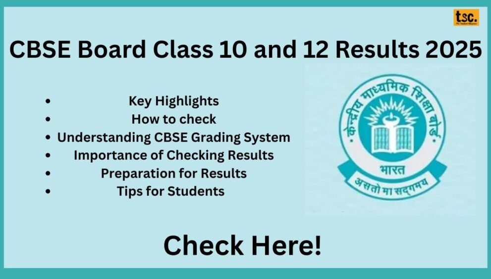 CBSE Board Class 10 and 12 Results 2025