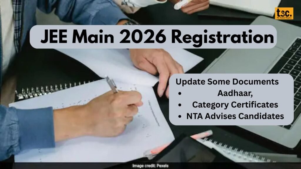 JEE Main 2026 Registration: Update Aadhaar, Category Certificates, NTA Advises Candidates